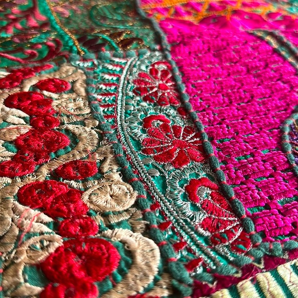 LOT OF 5 Indian Traditional Handmade Patchwork Cushion Cover Ethnic Emb… - Picture 15 of 16